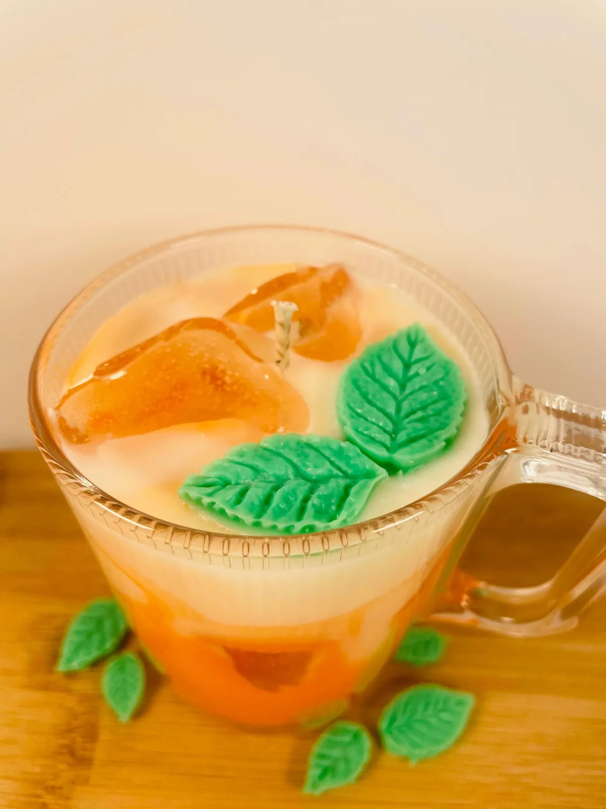 Bougie milkshake Pêche