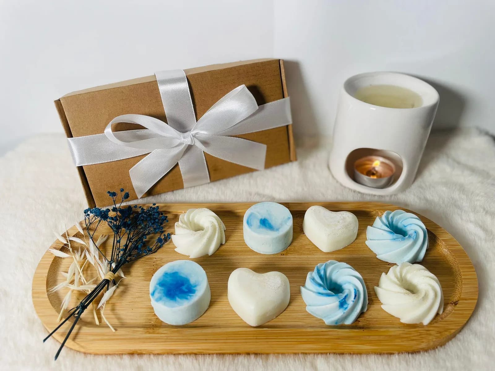 Coffret de 8 fondants Linge propre et poudre de riz